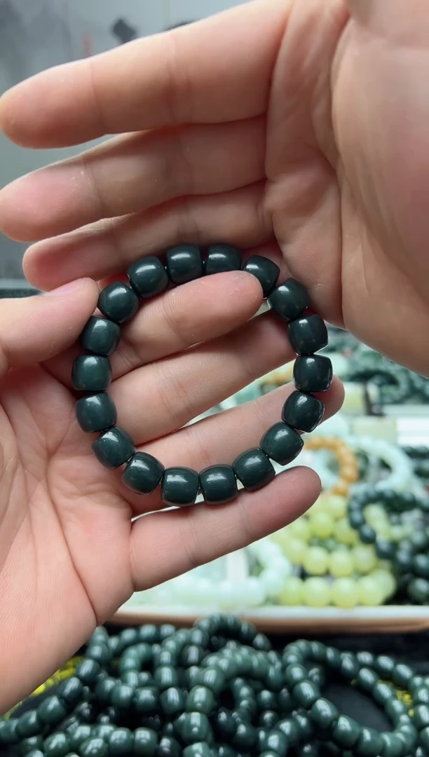 手串未镶嵌和田玉纯天然新疆叶城蓝调12