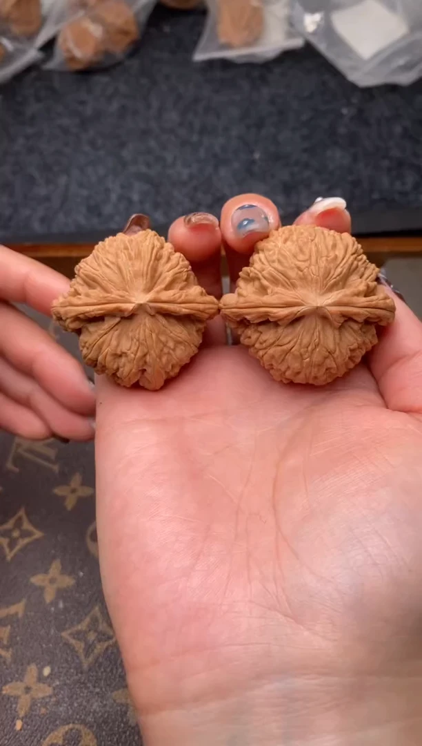 把件文玩核桃B221号45尺白狮子全品