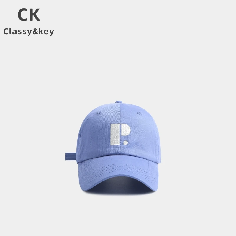 Classy key新加坡设计师联名款遮阳棒球帽女春夏P字母刺绣鸭舌帽