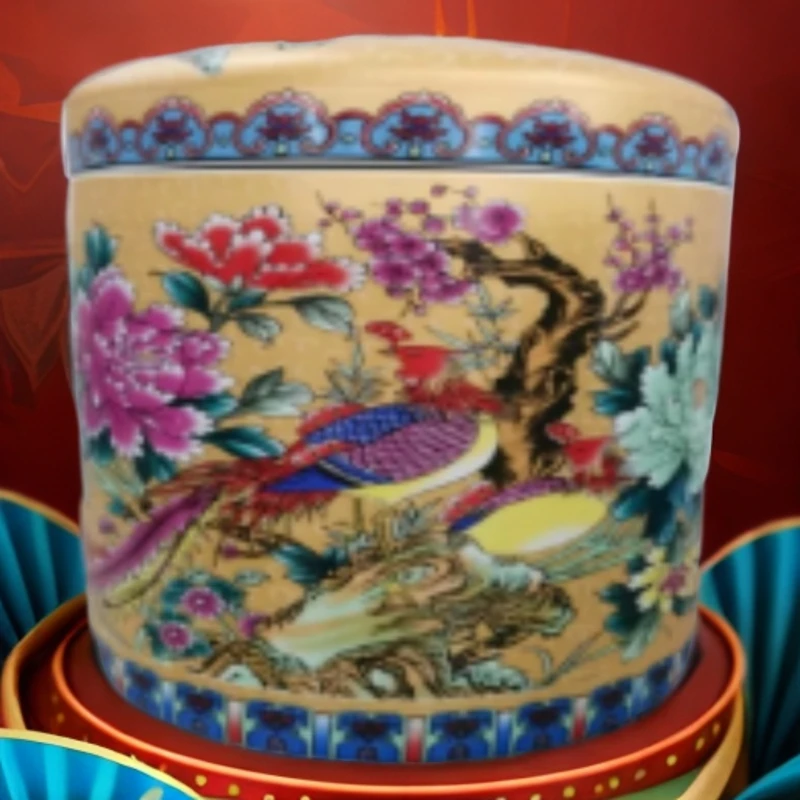 【景宝元陶瓷】锦上添花米罐XD