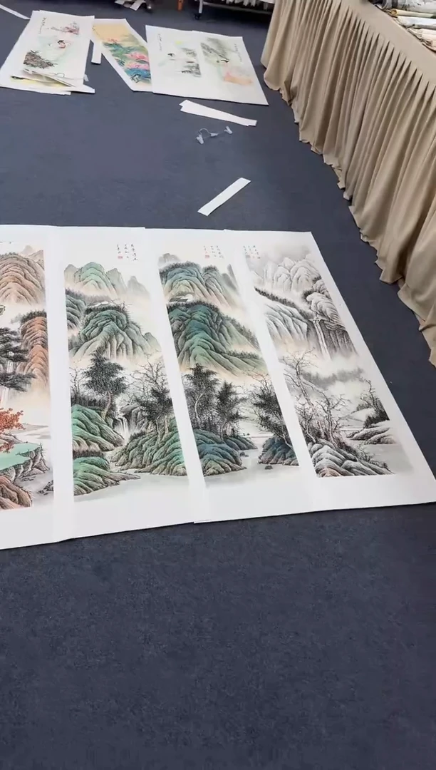 国画春夏秋冬同类型随机