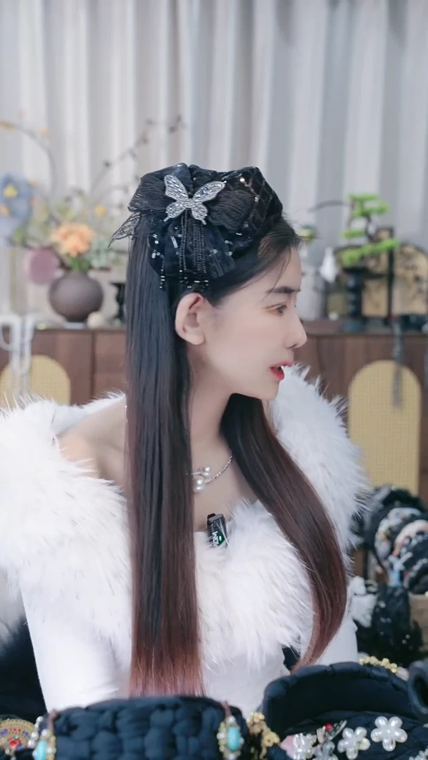 非金属布艺简约小礼帽