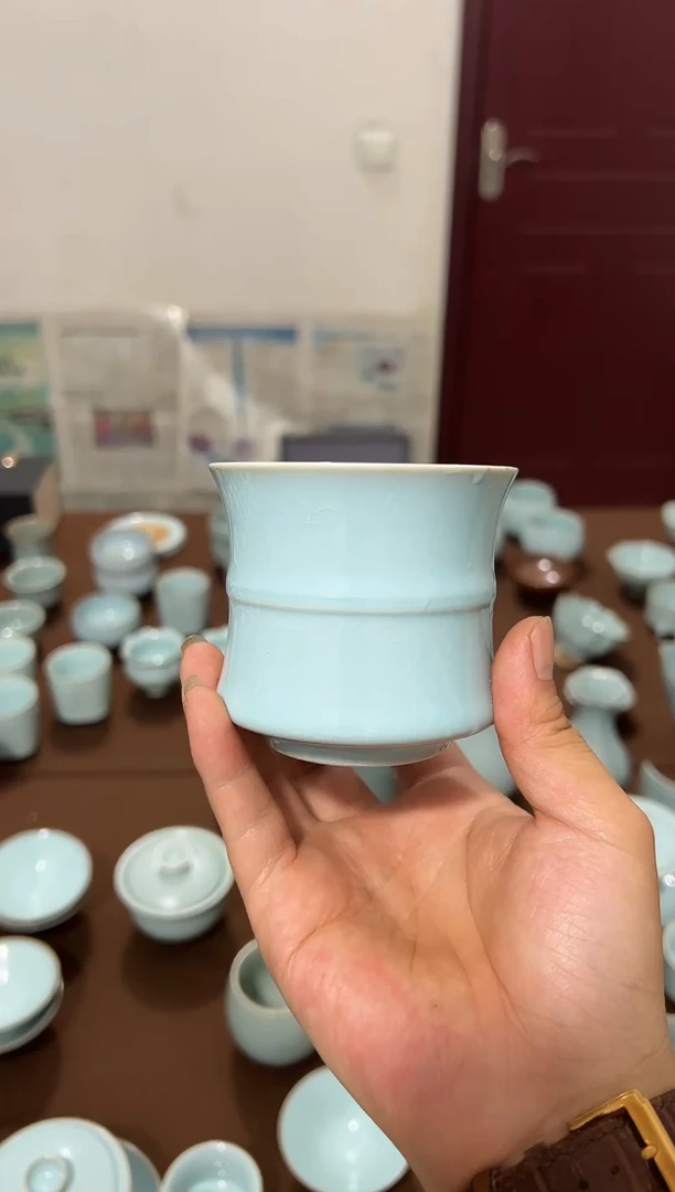微瑕原矿大容量支钉束腰杯