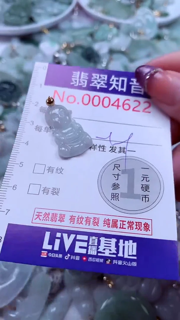 翡翠未镶嵌吊坠(不含链)4622