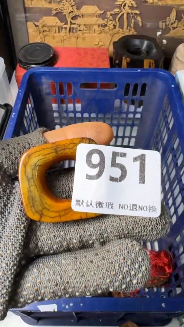 复古浅**游工艺品骨圈951