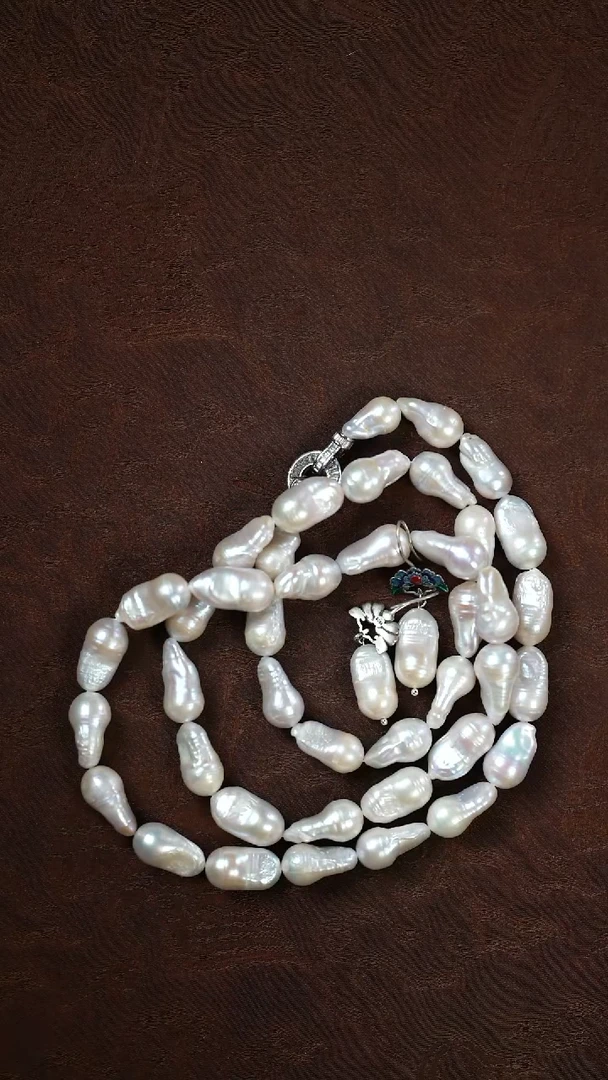 颈饰未镶嵌淡水珍珠闪购 巴洛克项链+耳环