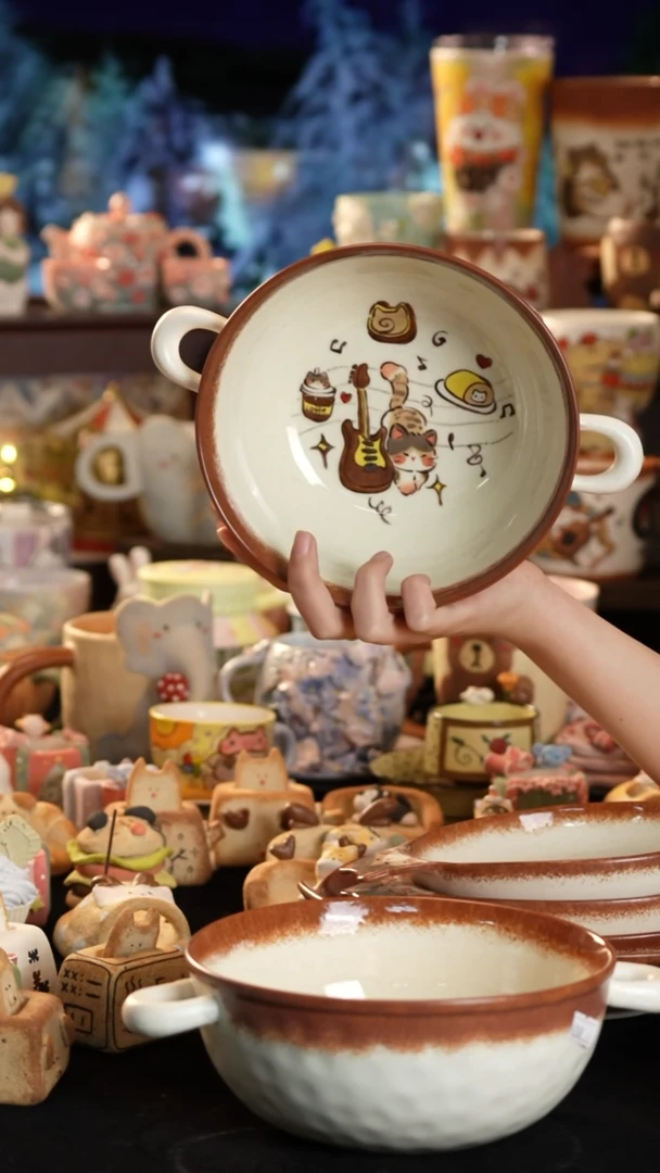 其他陶景德镇釉下彩手绘设计师款陶瓷