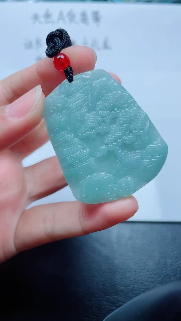 翡翠未镶嵌颈饰多样性发货随机一件发货-大山水