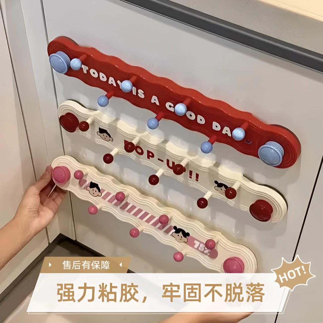 多巴胺旋转吸盘免打孔联排挂钩厨房强力承重浴室玄关卧室门后粘钩