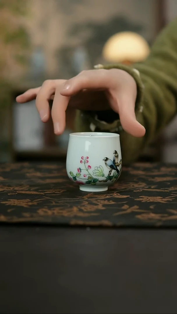 景德镇陶瓷杯碗柴烧多人