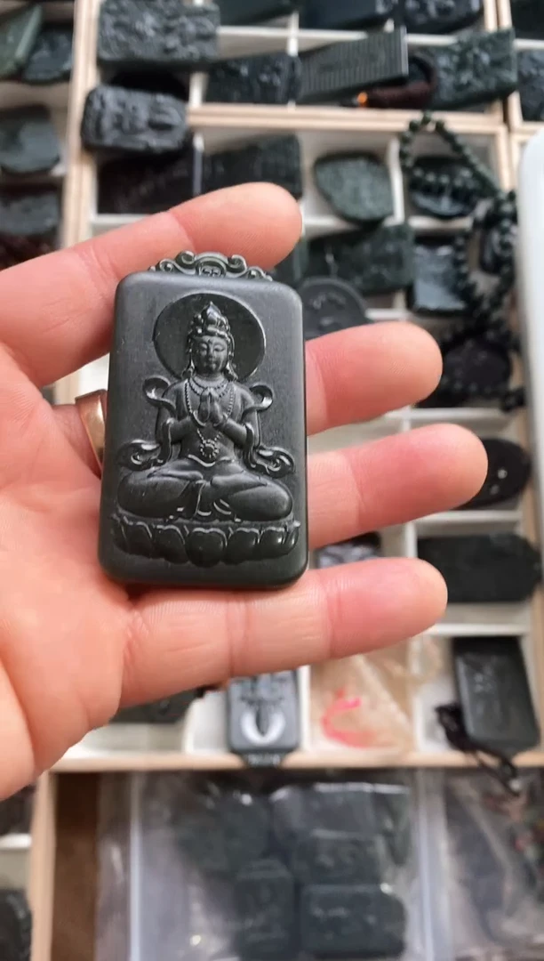 【闪购商品】和田玉吊坠(不含链)未镶嵌青玉观音