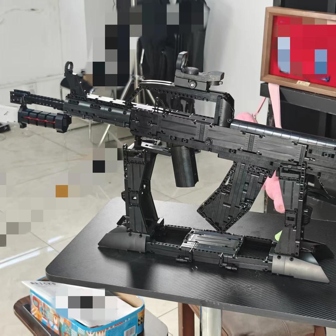 【铁烽战术】QBZ95拼装组装积木模型不可发射等比教具腾龙三角洲