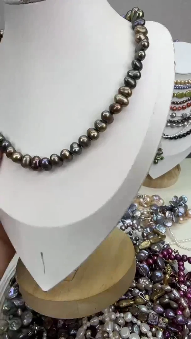 颈饰银S925镶嵌淡水珍珠1