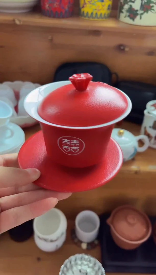 陶瓷茶具摆件旅行套组