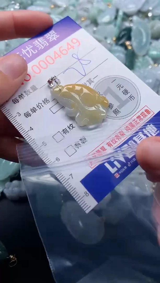 吊坠(不含链)未镶嵌翡翠4649