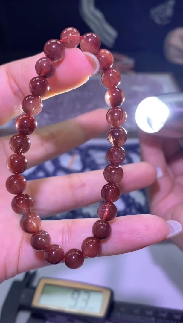 未镶嵌手链水晶红兔毛-A06-多样性发其一