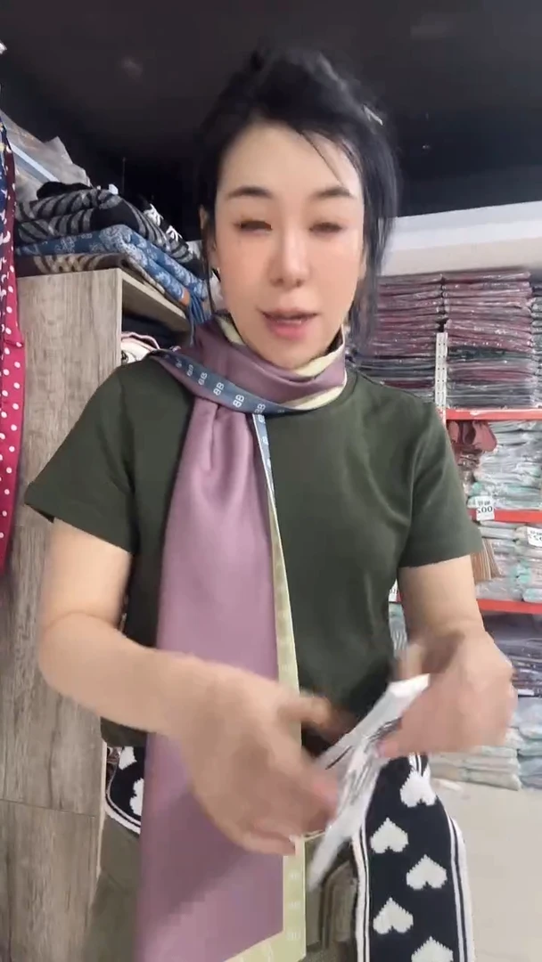 亚麻芳姐围巾福利054