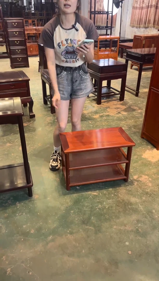 花梨木类成套家具换鞋凳