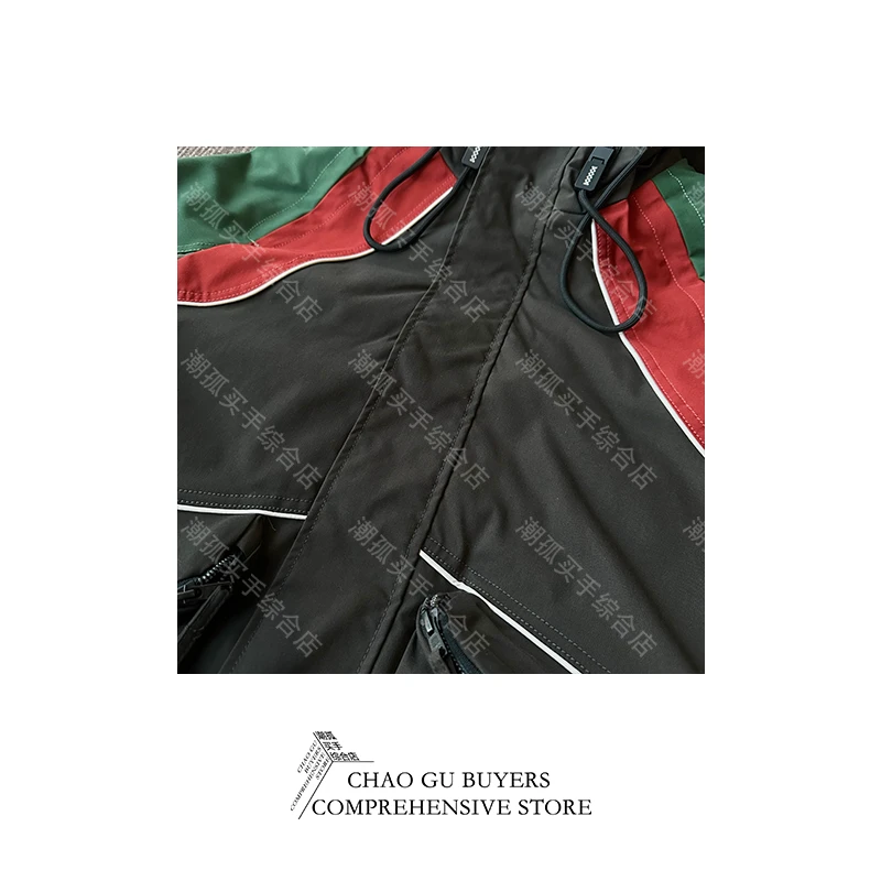 小众设计潮牌买手店男女同款“CES”撞色拼接羽绒外套23666