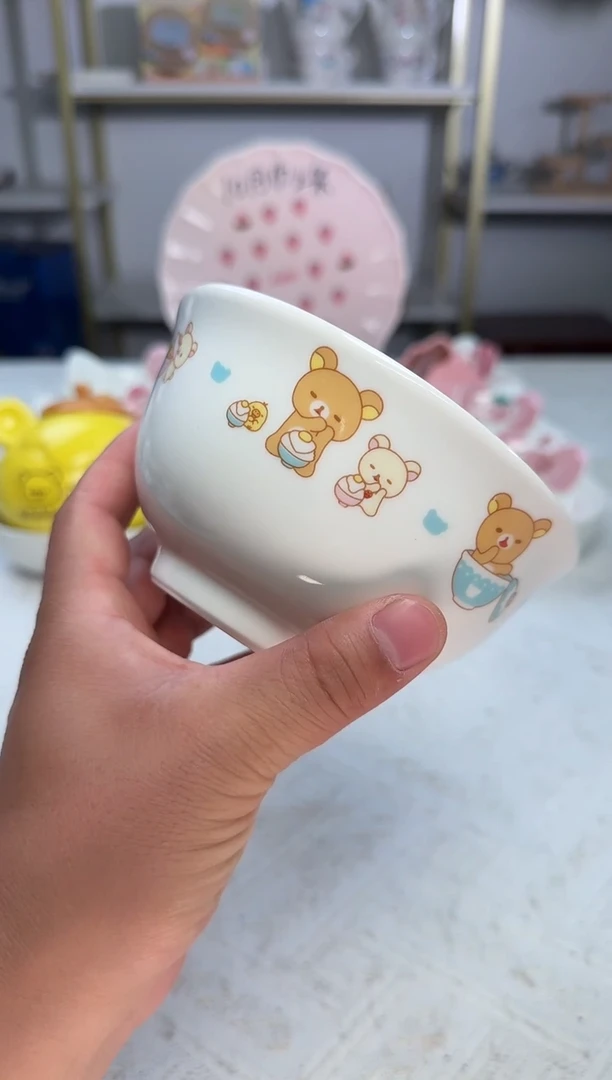 瓷片可爱卡通陶瓷餐具
