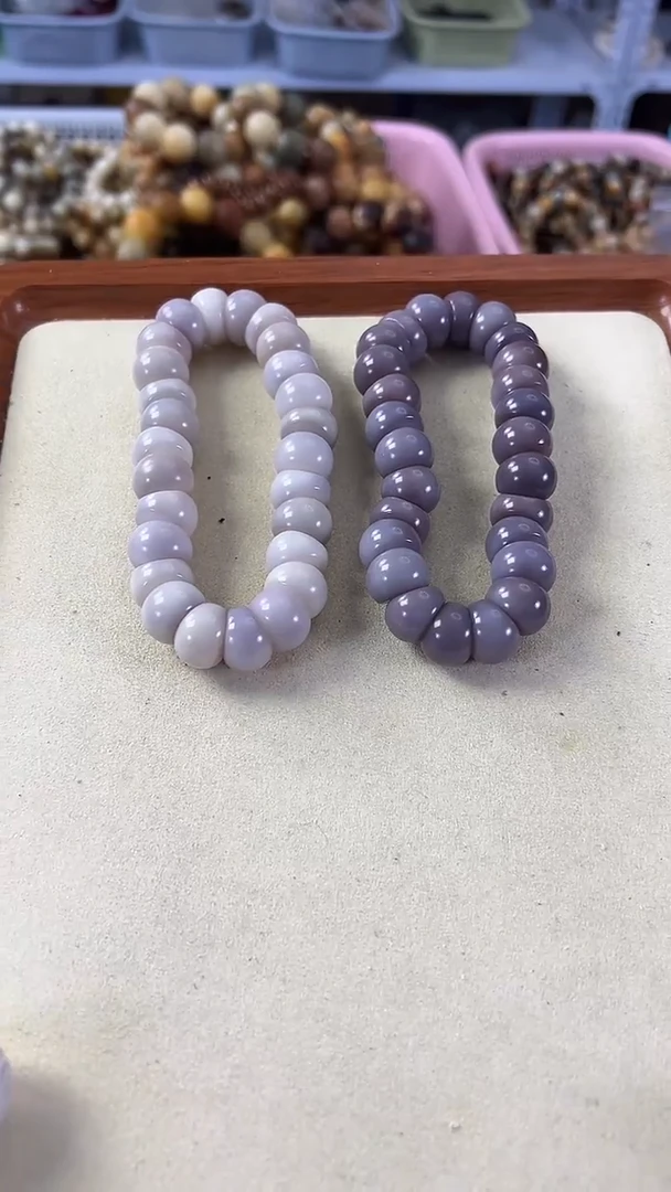 菩提根/象牙果手串15.5紫色大肠