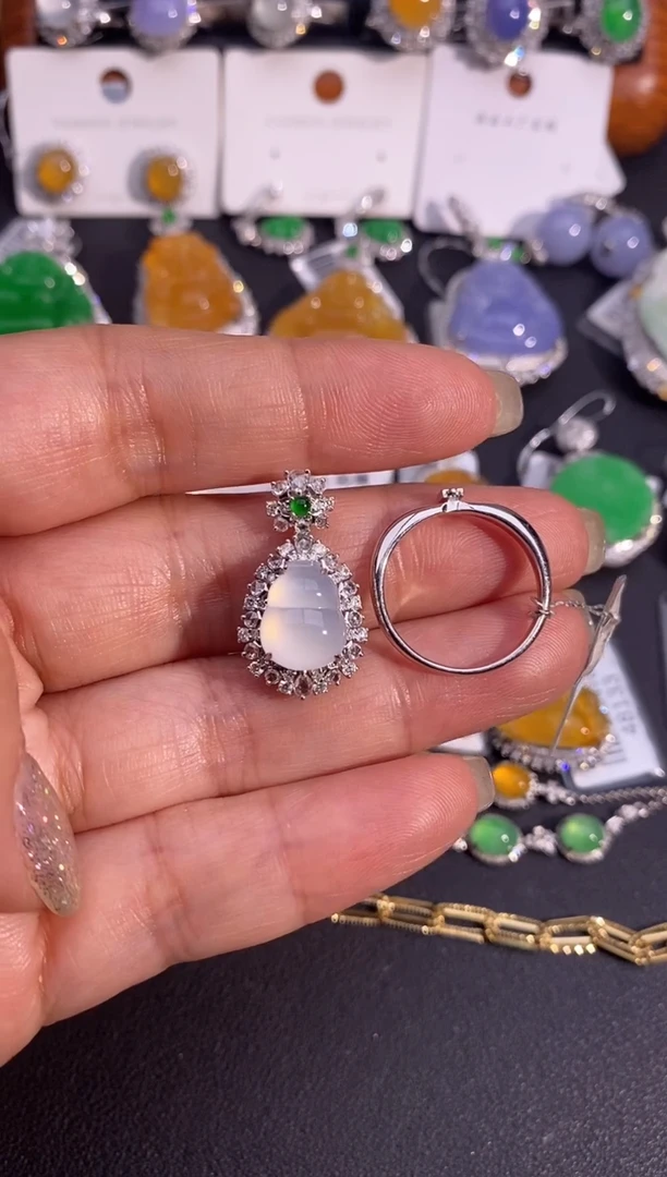 【闪购商品】翡翠戒指18K金镶嵌两用款戒指