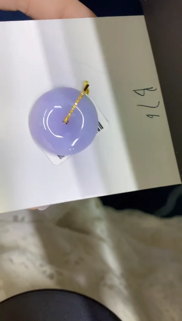 颈饰18K金镶嵌翡翠缅甸天然翡翠A货