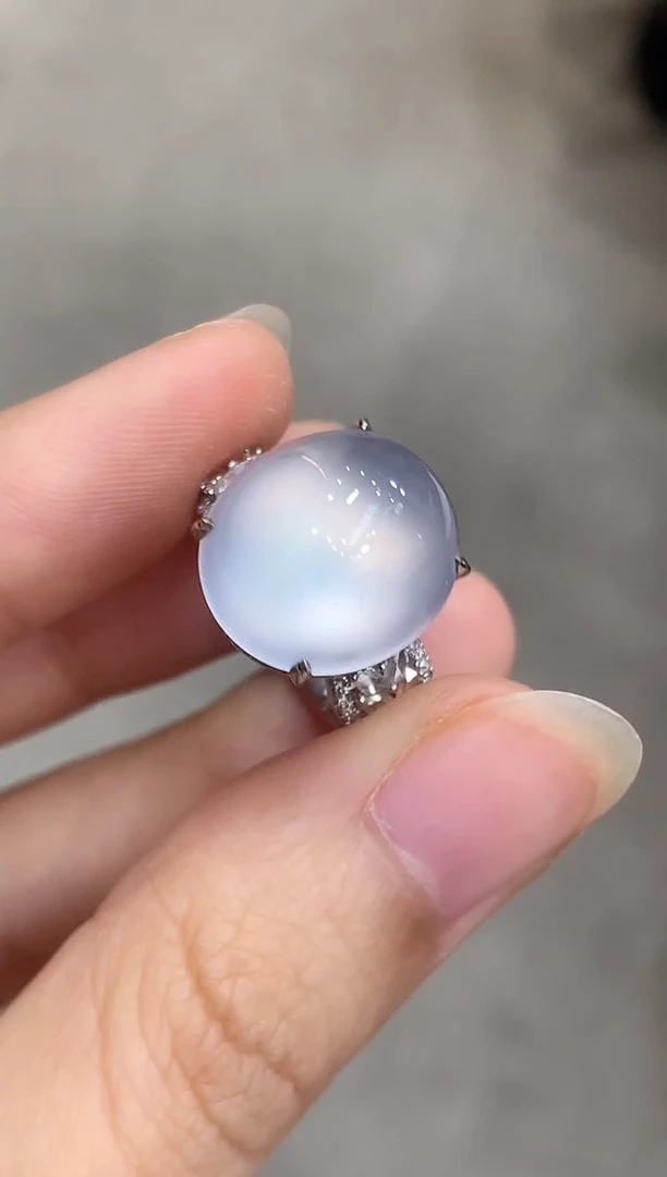 18K金镶嵌戒指翡翠用****6C76