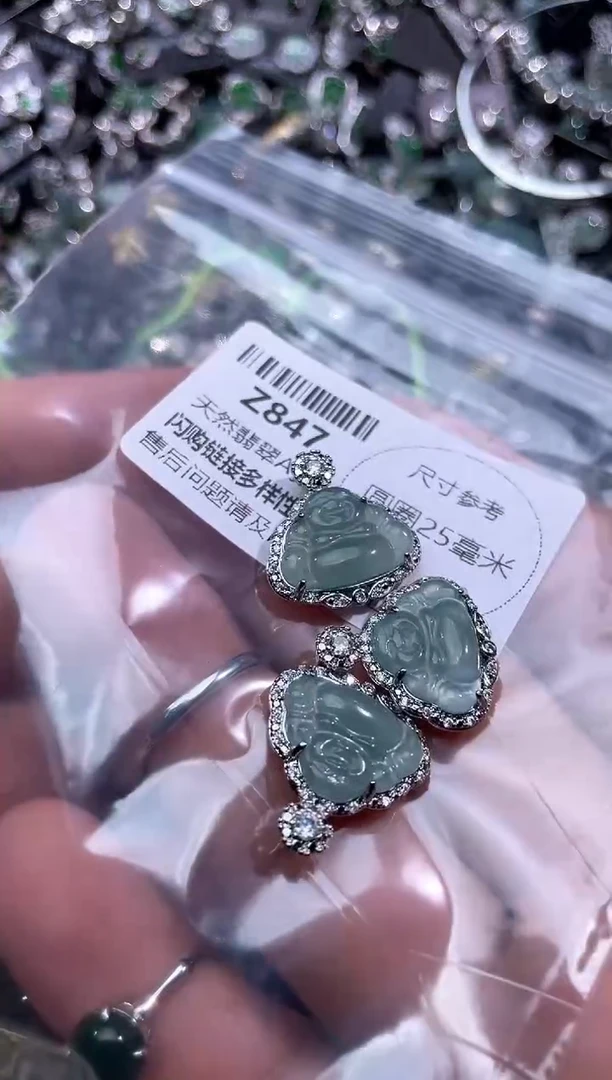 【闪购商品】翡翠颈饰未镶嵌Z847多样性发其一