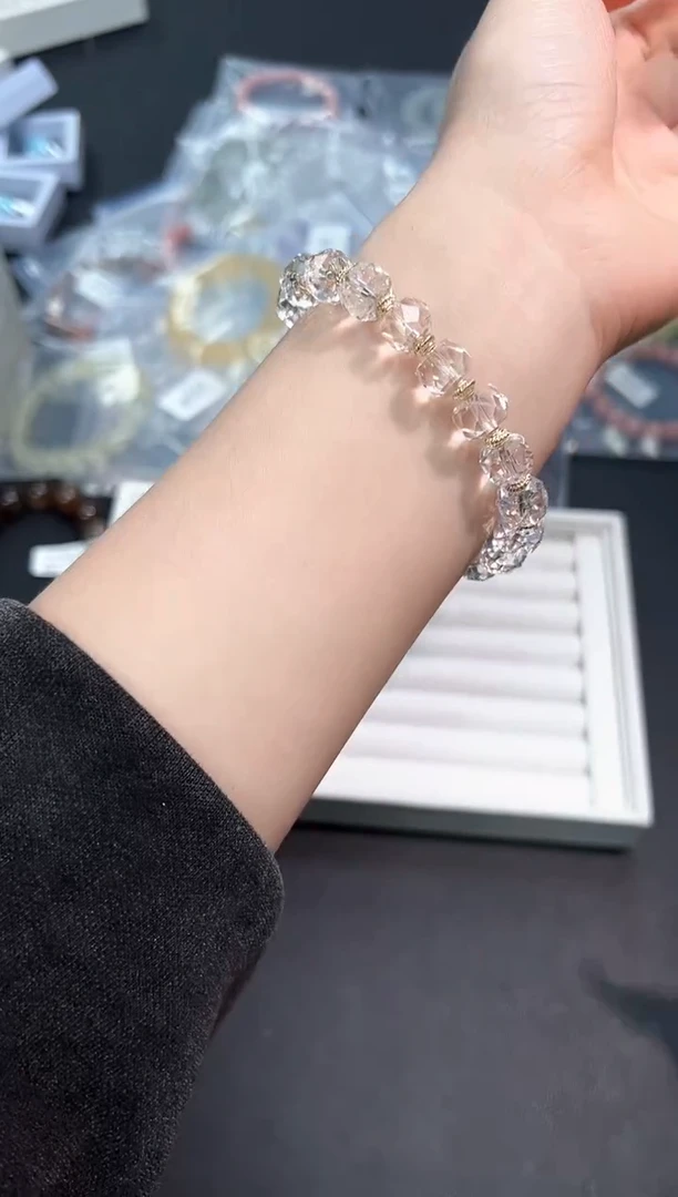 【闪购商品】水晶手串未镶嵌62g多样性发其一/1条默认微瑕