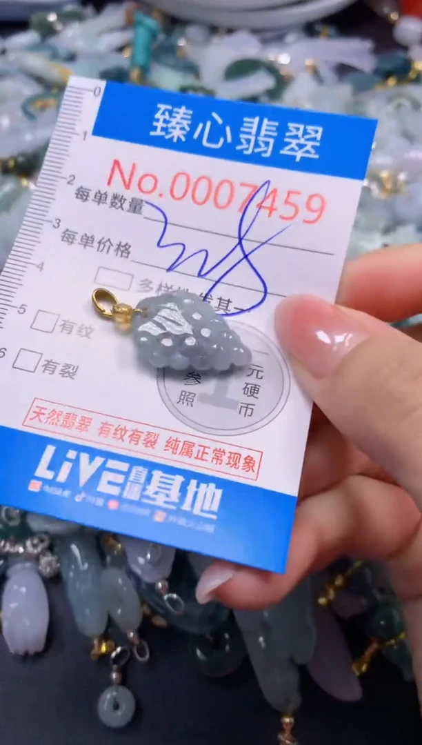 吊坠(不含链)未镶嵌翡翠7459