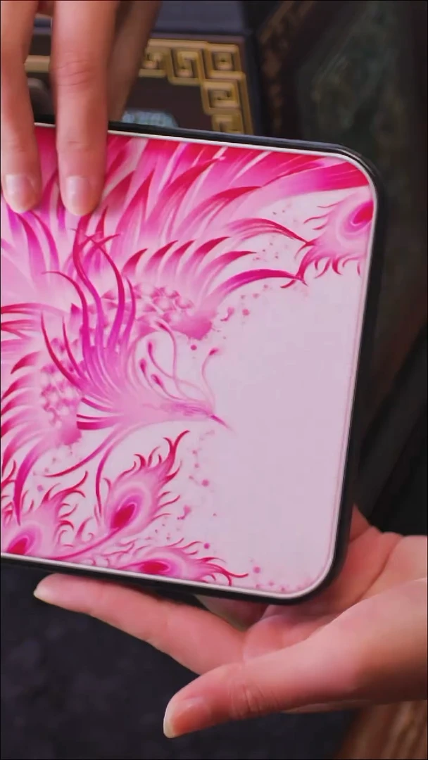 壹藏贰宝凤皇图案大垫子一片