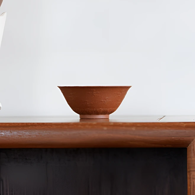 观一茶堂| 三两茶叙·摹康熙壬字云纹碗70ml紫砂主人杯手工茶具