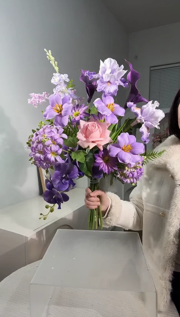 紫色单独花束 不含花瓶 双十一福利价