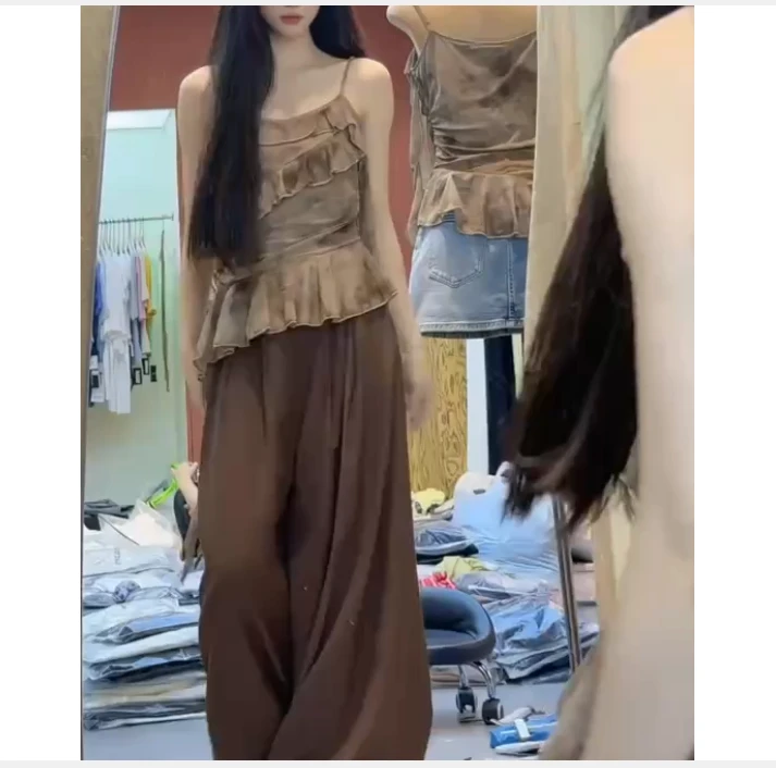 2025夏季新款网红同款洋气减龄休闲上衣裤子女Y-rt1a