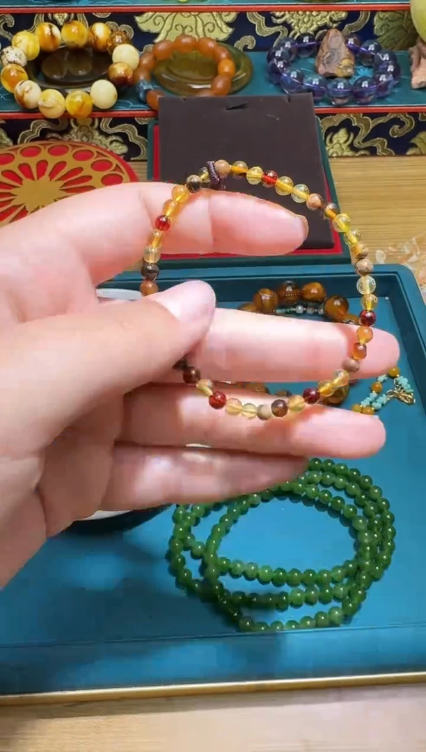 手链琥珀未镶嵌多样性发一件 319