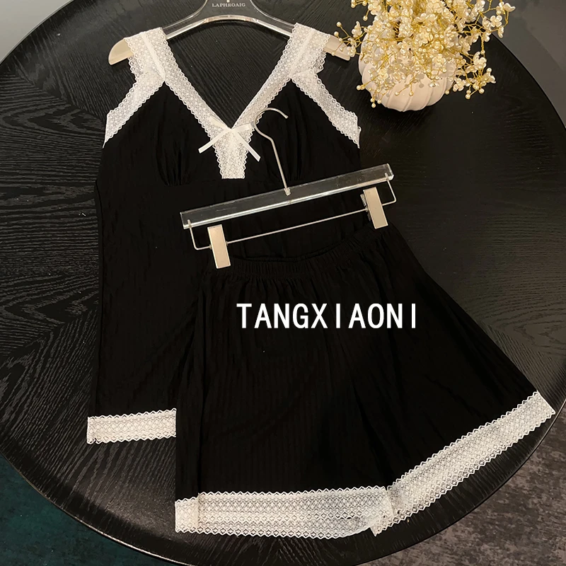 2店 【小蕾丝】小坑条 软糯糯 睡衣美衣