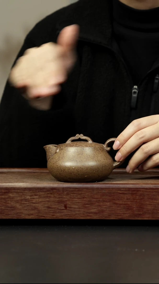 紫砂茶壶本绿柴烧 一生所爱