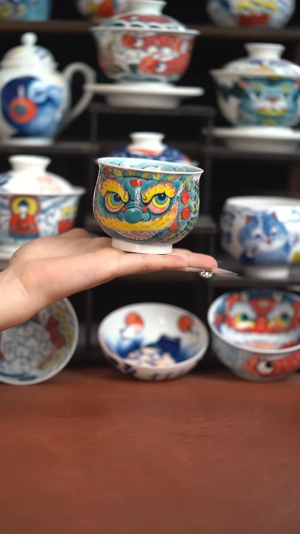 老师作品醒狮高卢氏杯（微瑕福利）