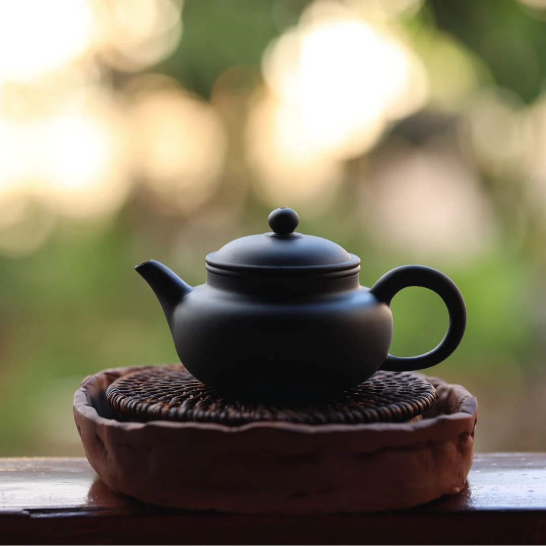 黑陶仿古壶 150cc省级非遗镇沅南丘黑陶