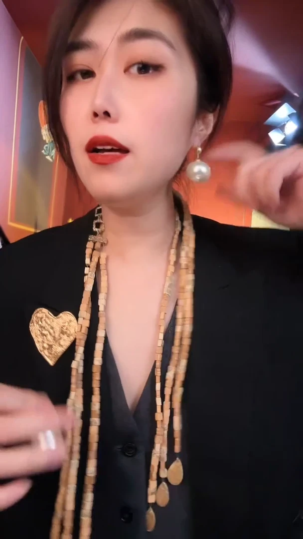 合金无合金孤品不折腾系列米咖色长款项链手链套装不退