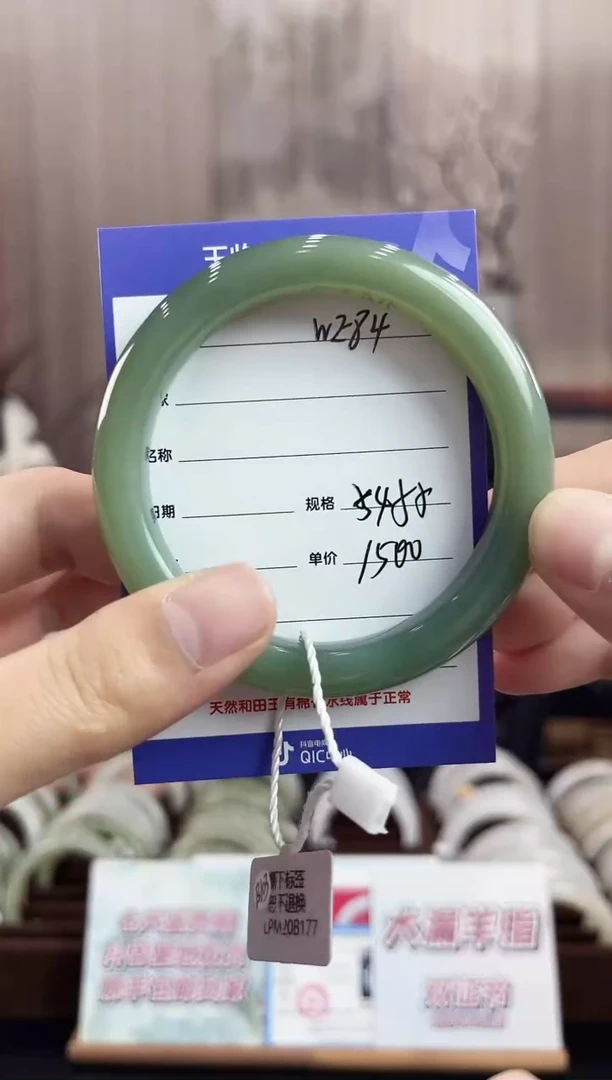 未镶嵌手镯和田玉WE84微色差