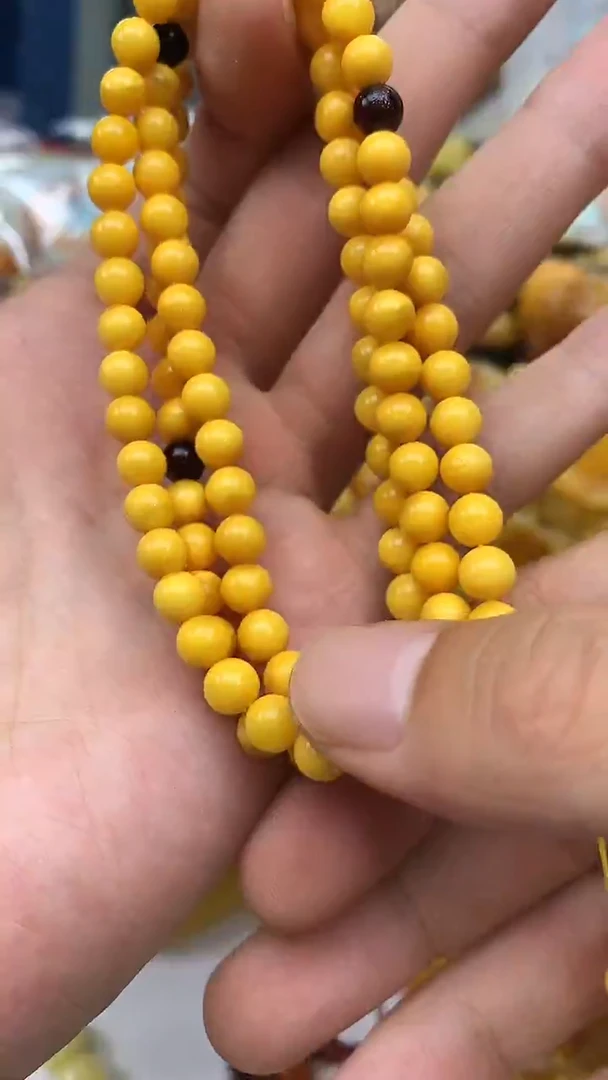 裸石蜜蜡未镶嵌链子卡6