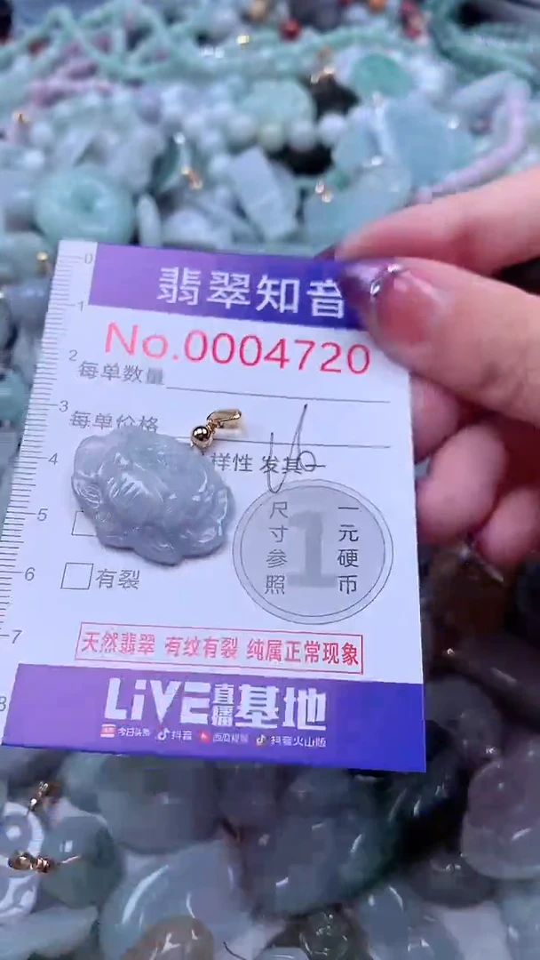翡翠未镶嵌吊坠(不含链)4720
