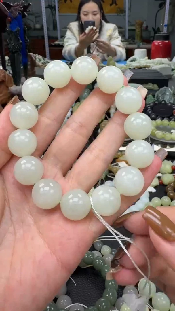 未镶嵌手串和田玉冰晴水卡16