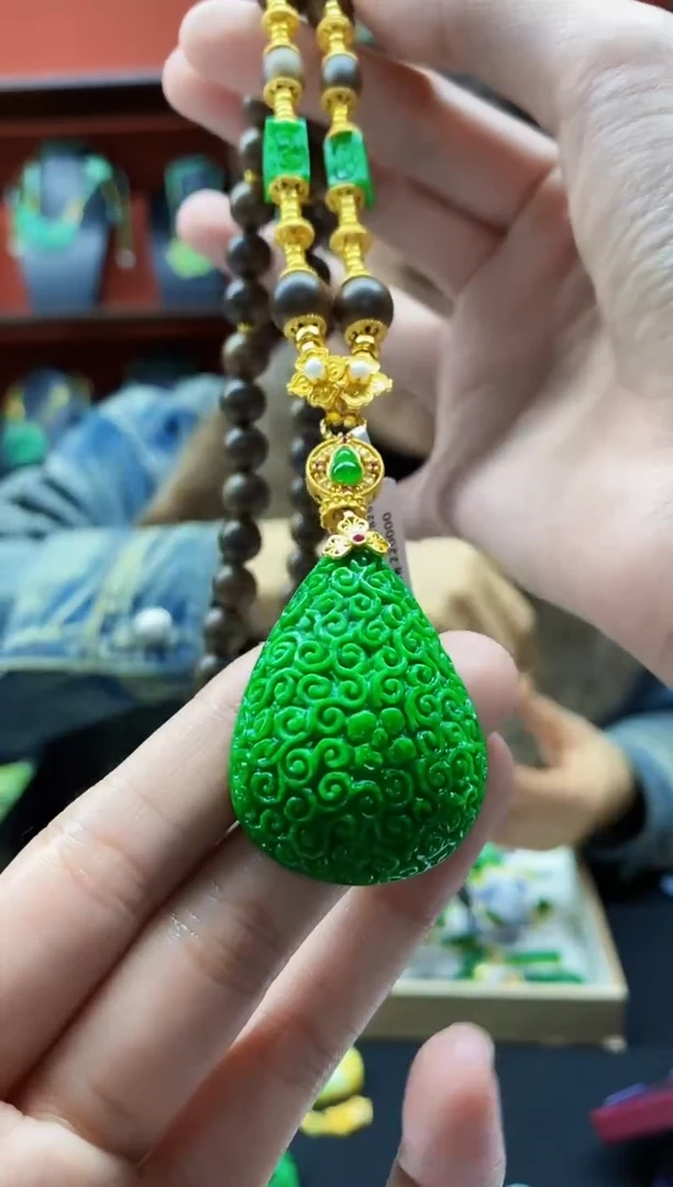 颈饰未镶嵌翡翠翡翠吊坠-116