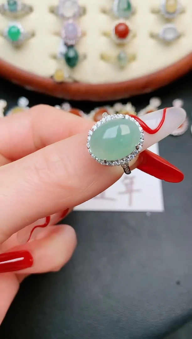 【闪购商品】翡翠戒指银S925镶嵌.....