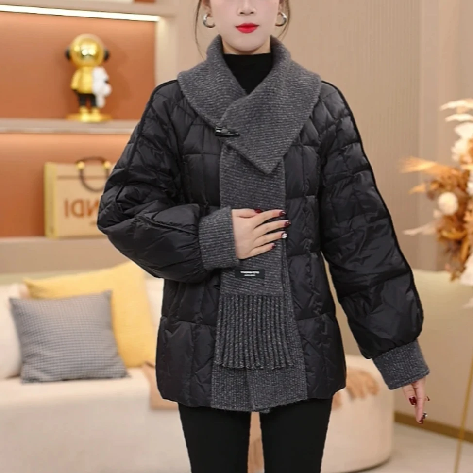 迷苏女装时尚洋气保暖加厚显瘦羽绒服新款新中式宽松2025年秋冬