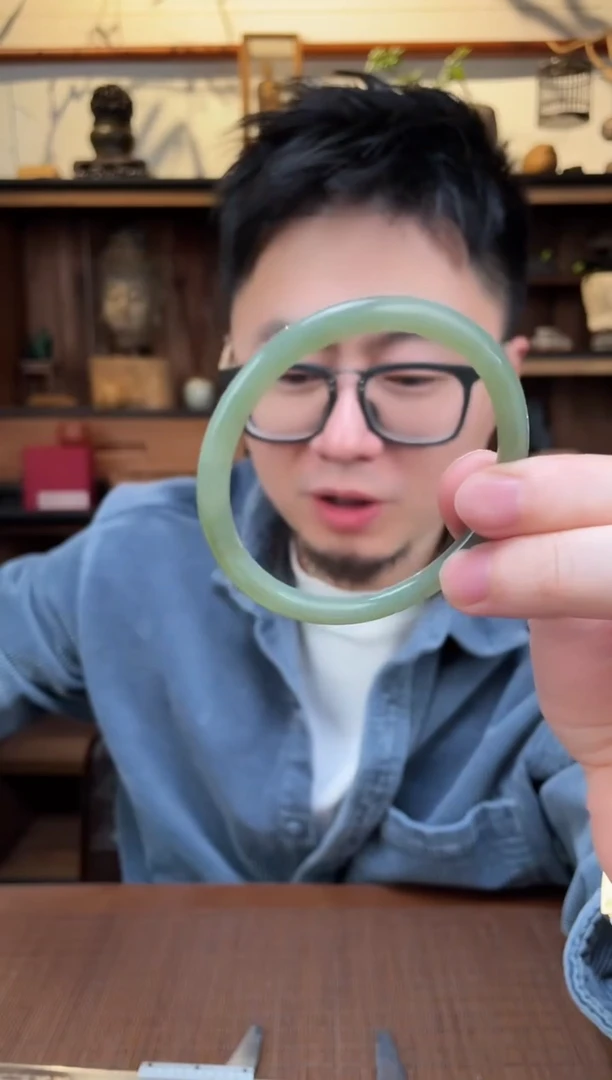 【闪购商品】和田玉手镯未镶嵌01晴水细镯HX57#