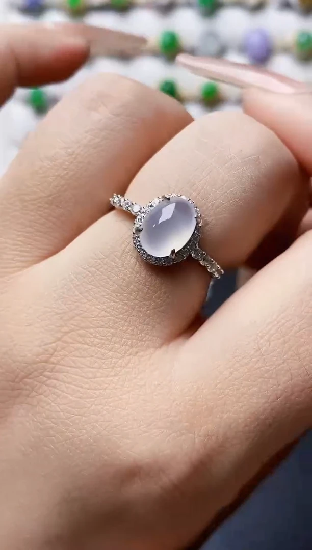 银S925镶嵌戒指翡翠0479